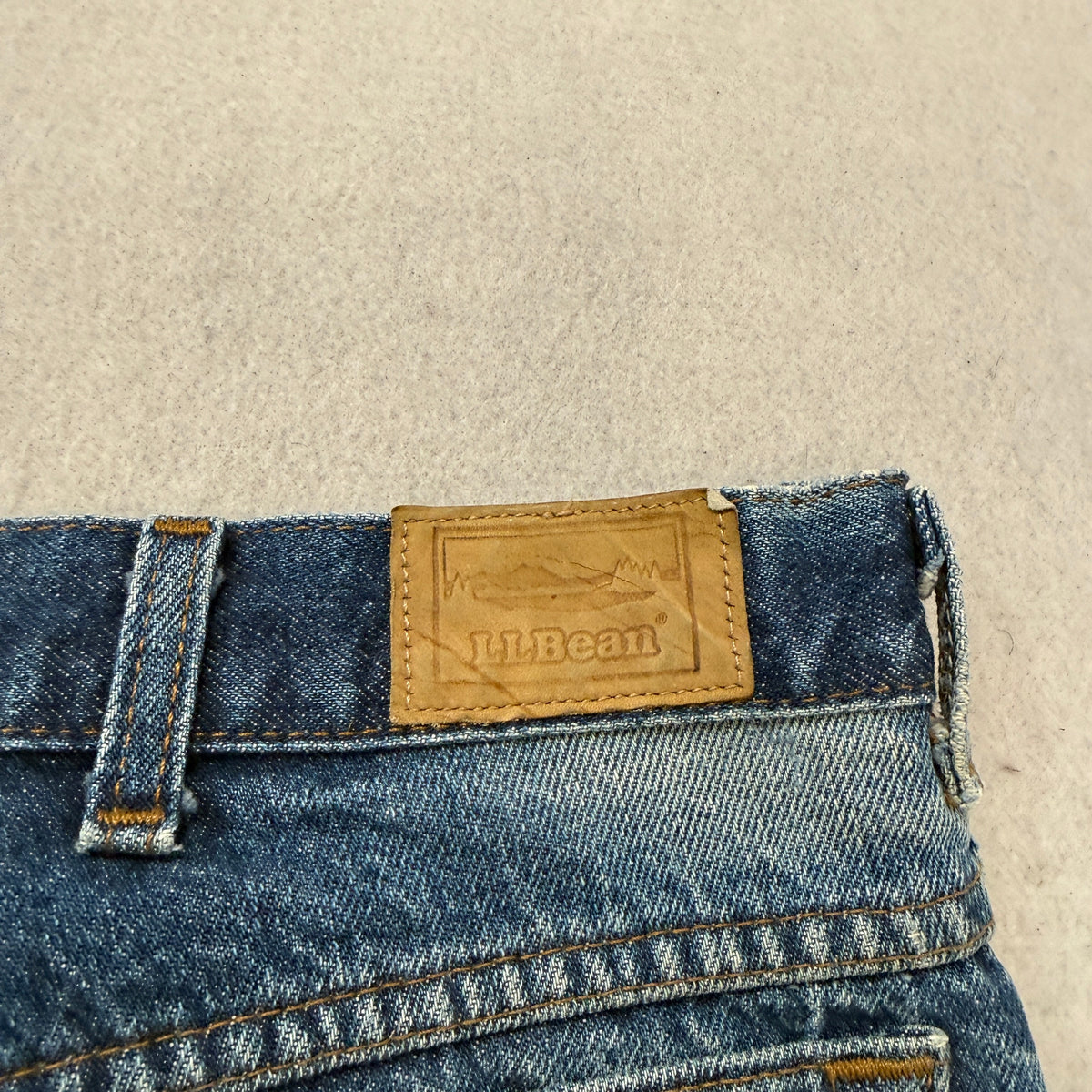 L.L.Bean Vintage Double L Dark Wash Jeans Size 36x30 photo 7