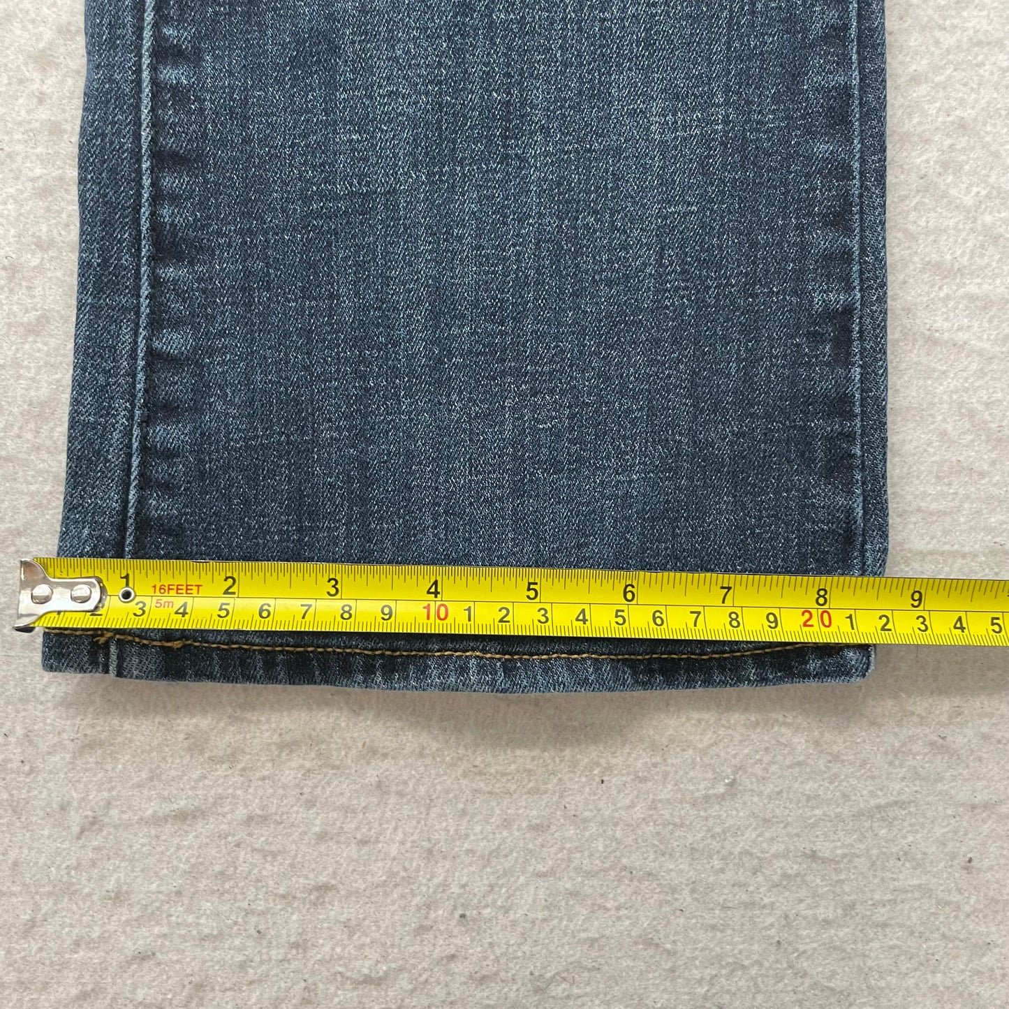 American Eagle Skinny Kick Women's Blue Bootcut Jeans Pockets Stretch Size 14
