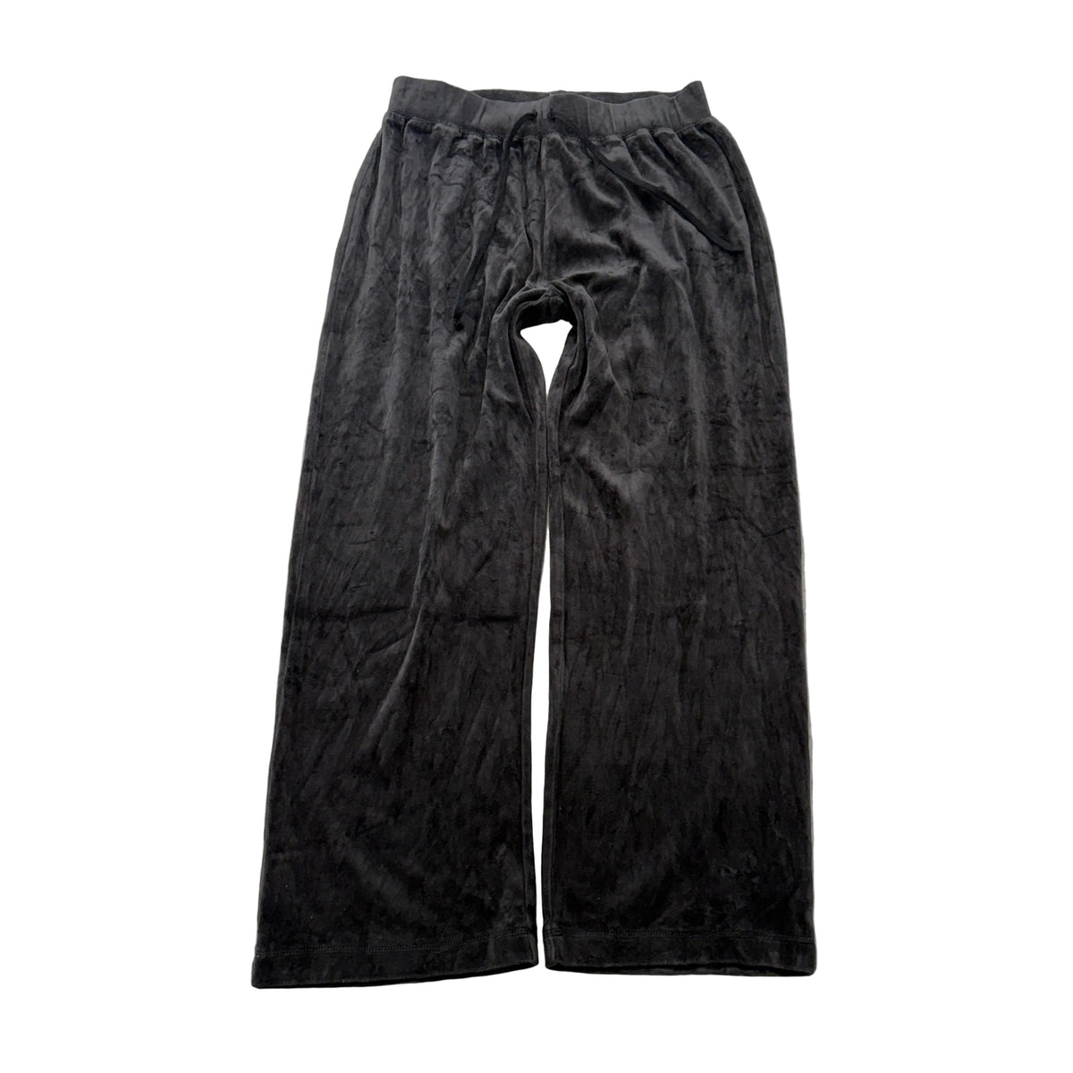 Juicy Couture charcoal velour wide leg track pants front size M