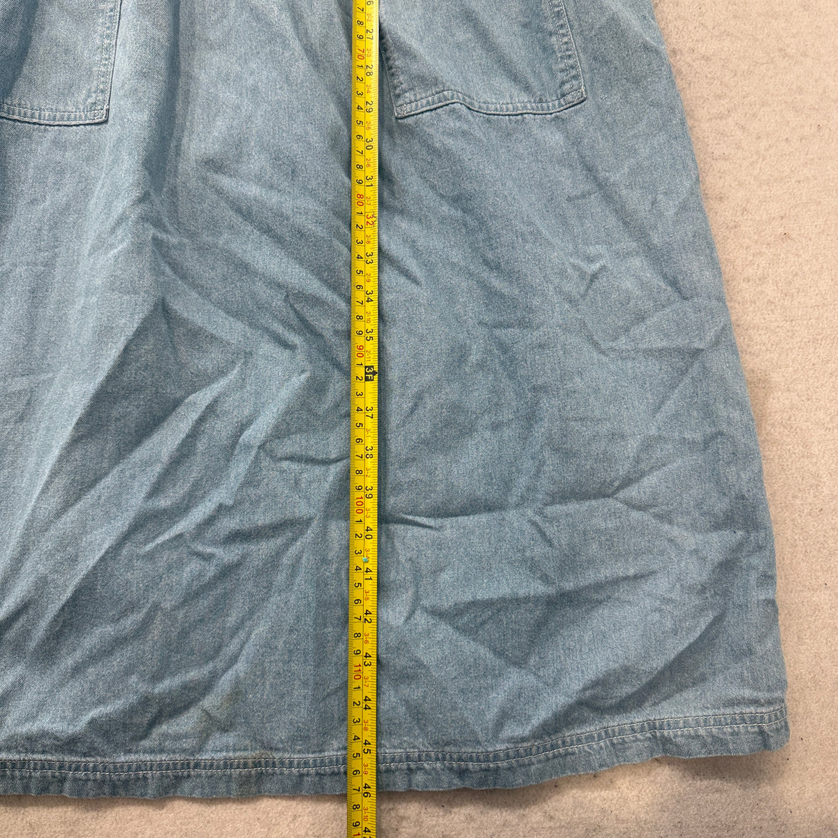 Winnie The Pooh Embroidered Chambray Denim Dress Size L photo 5
