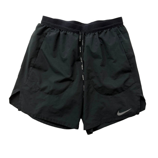 Nike Dri Fit Men's Black Flex Stride 5 Athletic Running Shorts Drawstring Size S