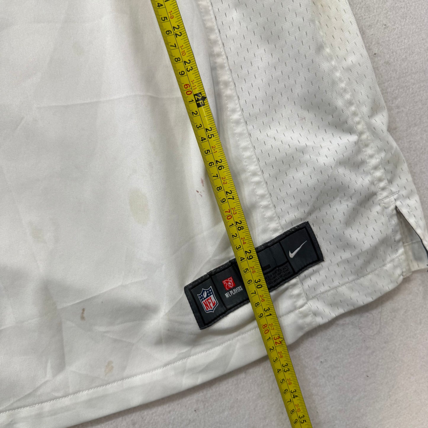 Nike Alvin Kamara New Orleans Men's White Cotton T-Shirt Short Sleeves Size L