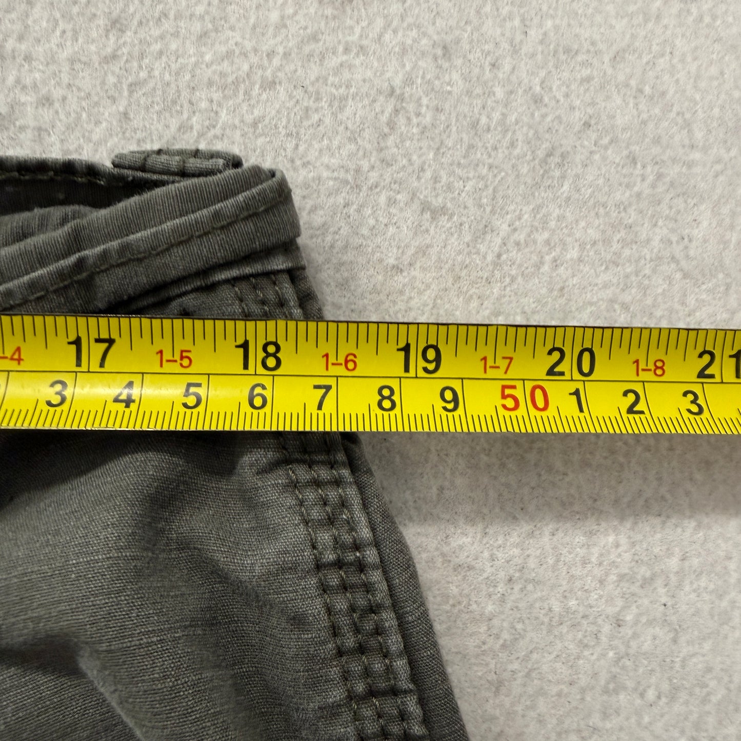 Wrangler Workwear Men's Olive Green Utility Pants Pockets Classic Y2K Size W36