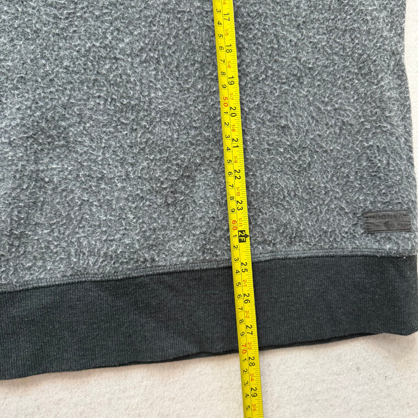 Unionbay Men's Heather Grey Cotton Blend Sweatshirt Pullover Crew Neck Size S