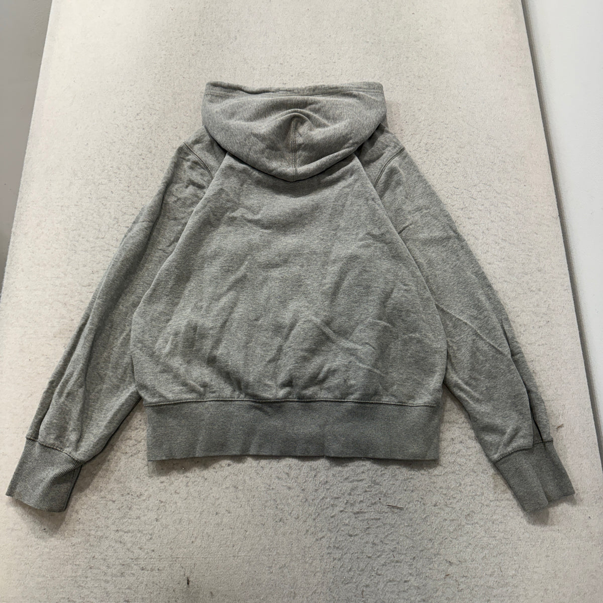 Nike Pullover Hoodie Women's Heather Gray Swoosh Kangaroo Pocket Size M photo 2
