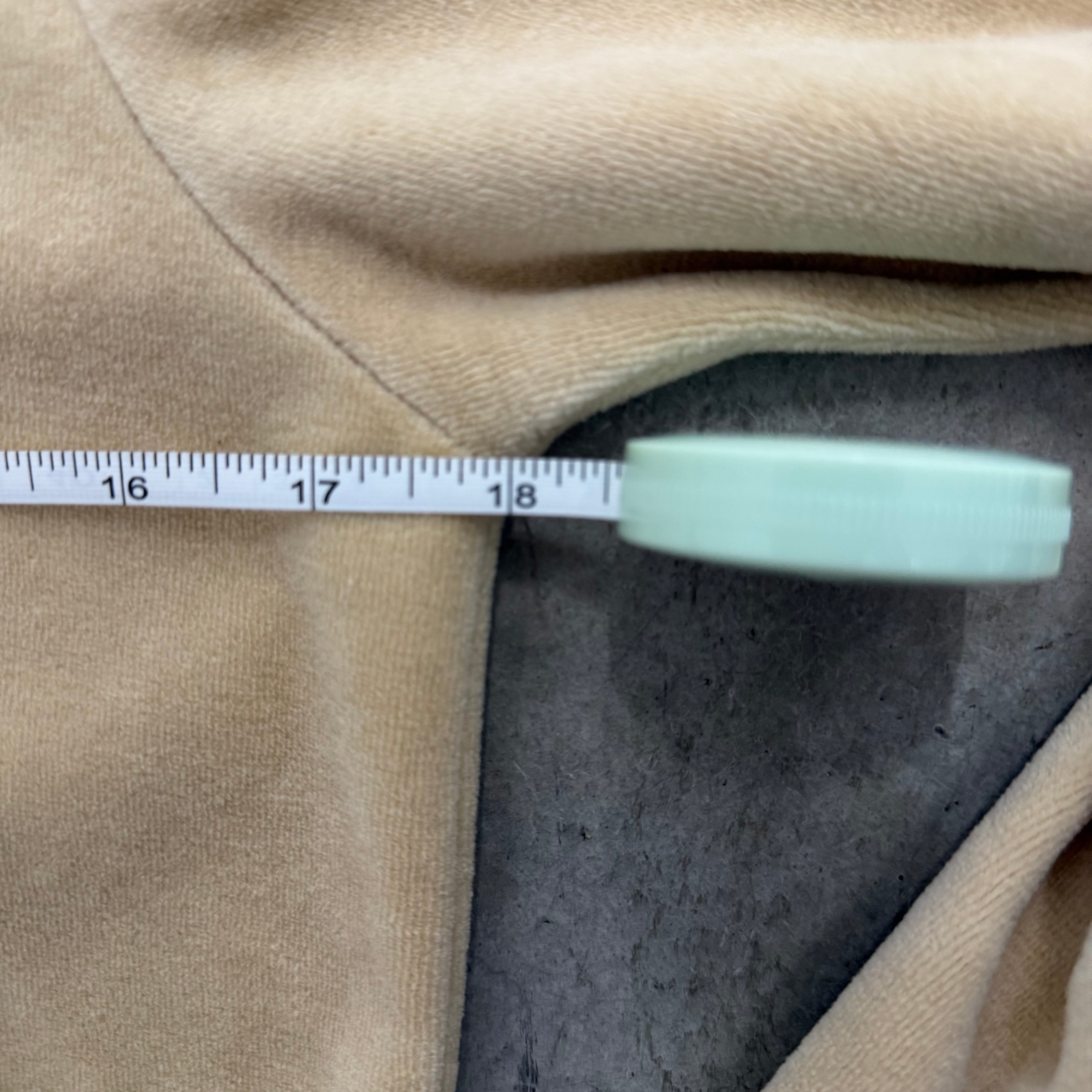 Sand Velour Juicy Couture X Forever 21 Hoodie w/ Rare Rhinestone Design SIZE M