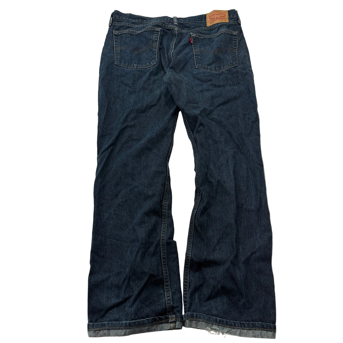Levis Dark Wash Straight Leg Jeans Size 38x30 photo 1