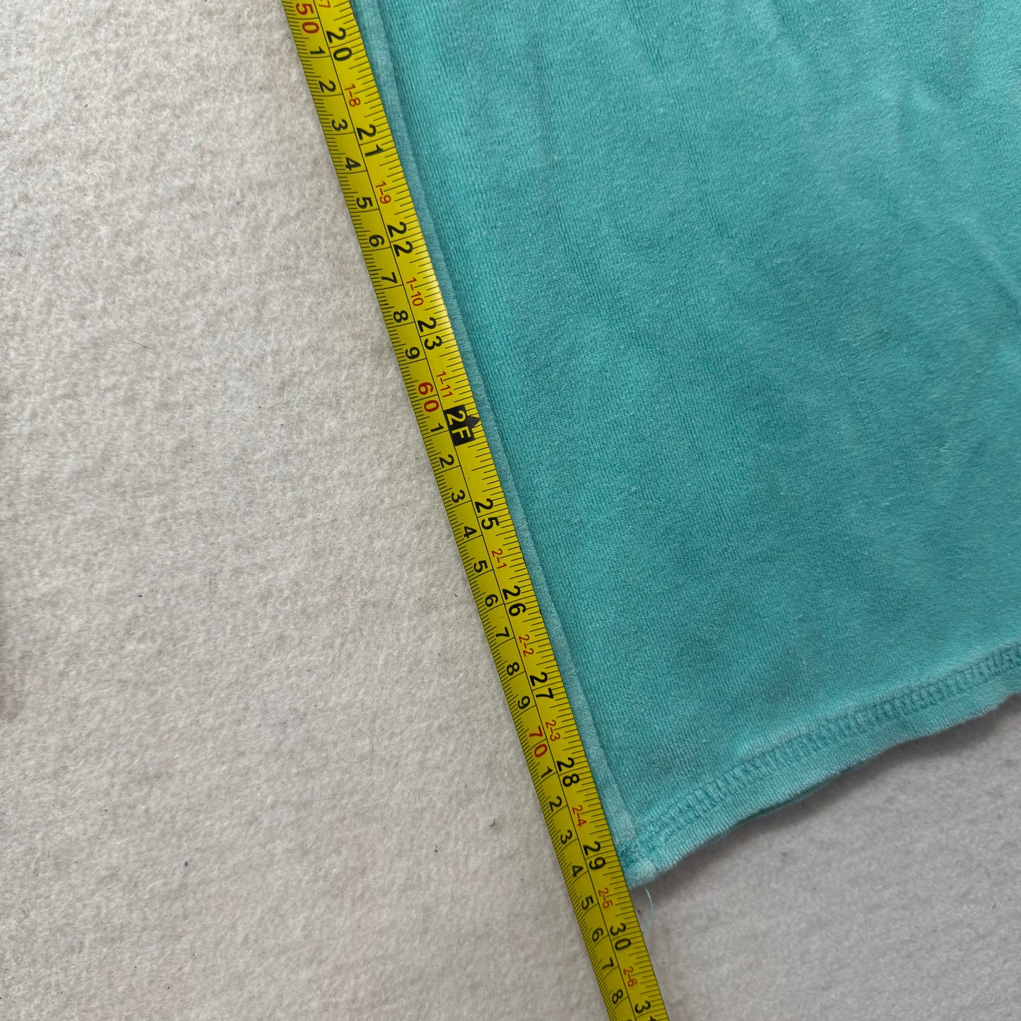 Vintage Juicy Couture Womens Aqua Velour Flared Track Pant Loungewear Y2k Size S