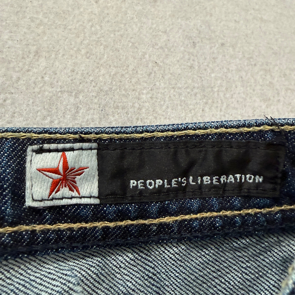 People's Liberation Women's Blue Denim Jeans Bootcut Pockets Classic Size 29