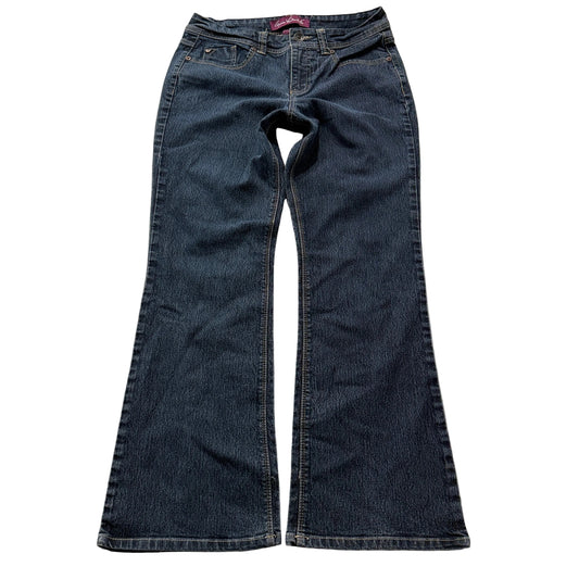 Gloria Vanderbilt Women's Blue Denim Bootcut Jeans Pockets Zip-Fly Size W32