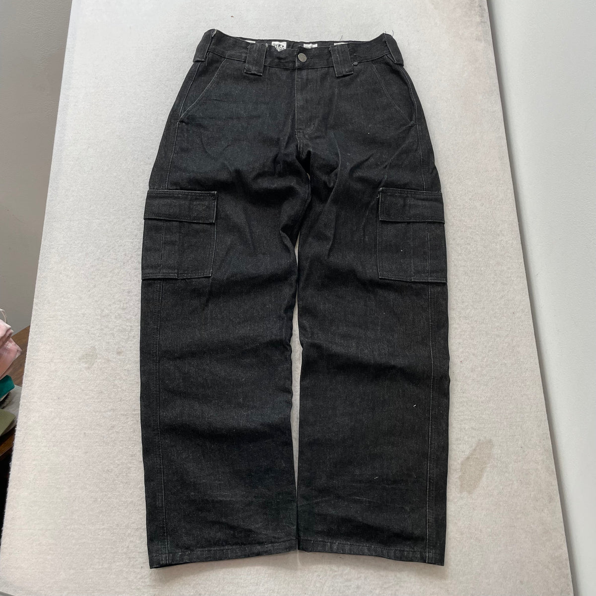 County FB Black Denim Cargo Pant, size 32x32 – photo 2 of 6