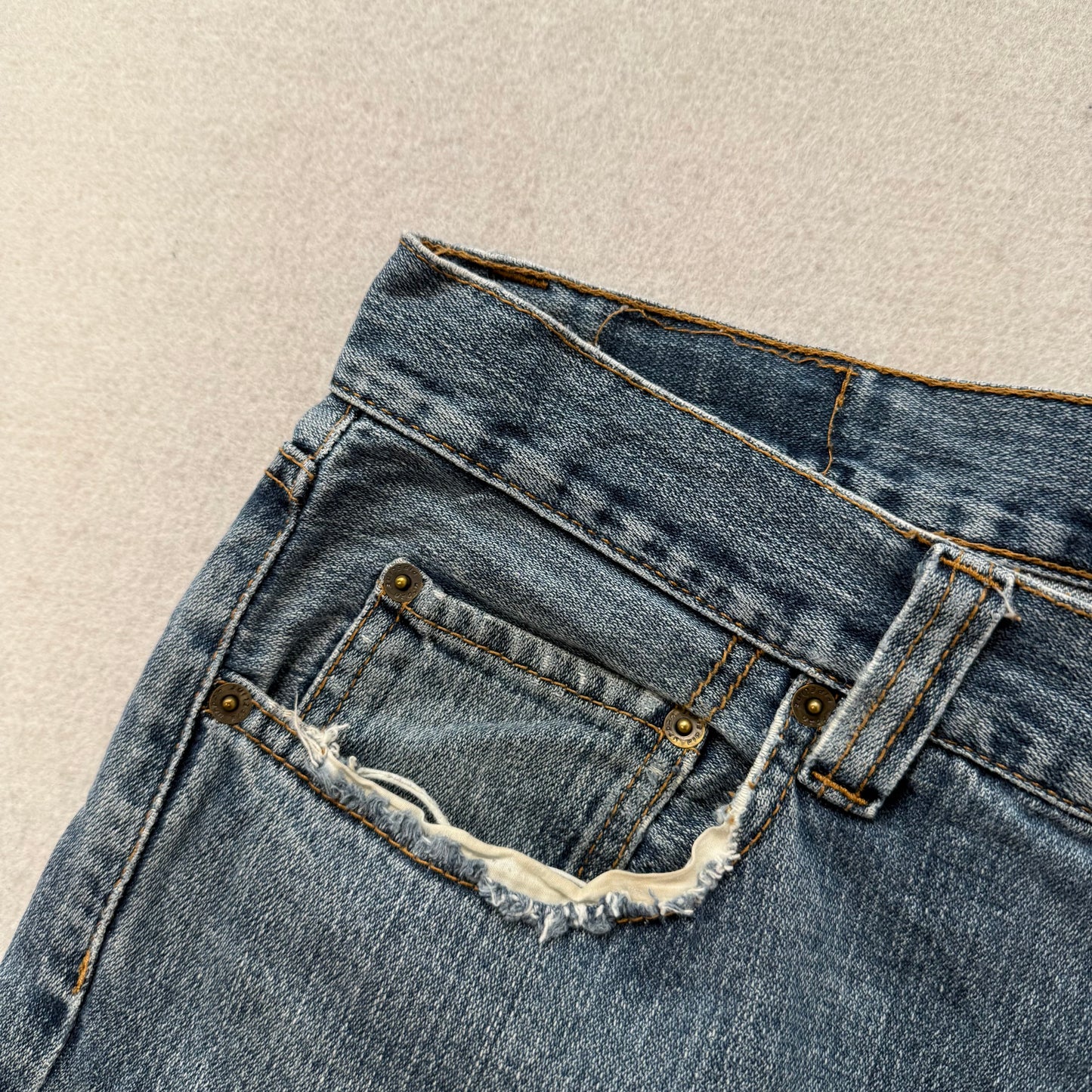 Urban Pipeline Men's Medium Wash Blue Denim Relaxed Straight Leg Jeans Size 34