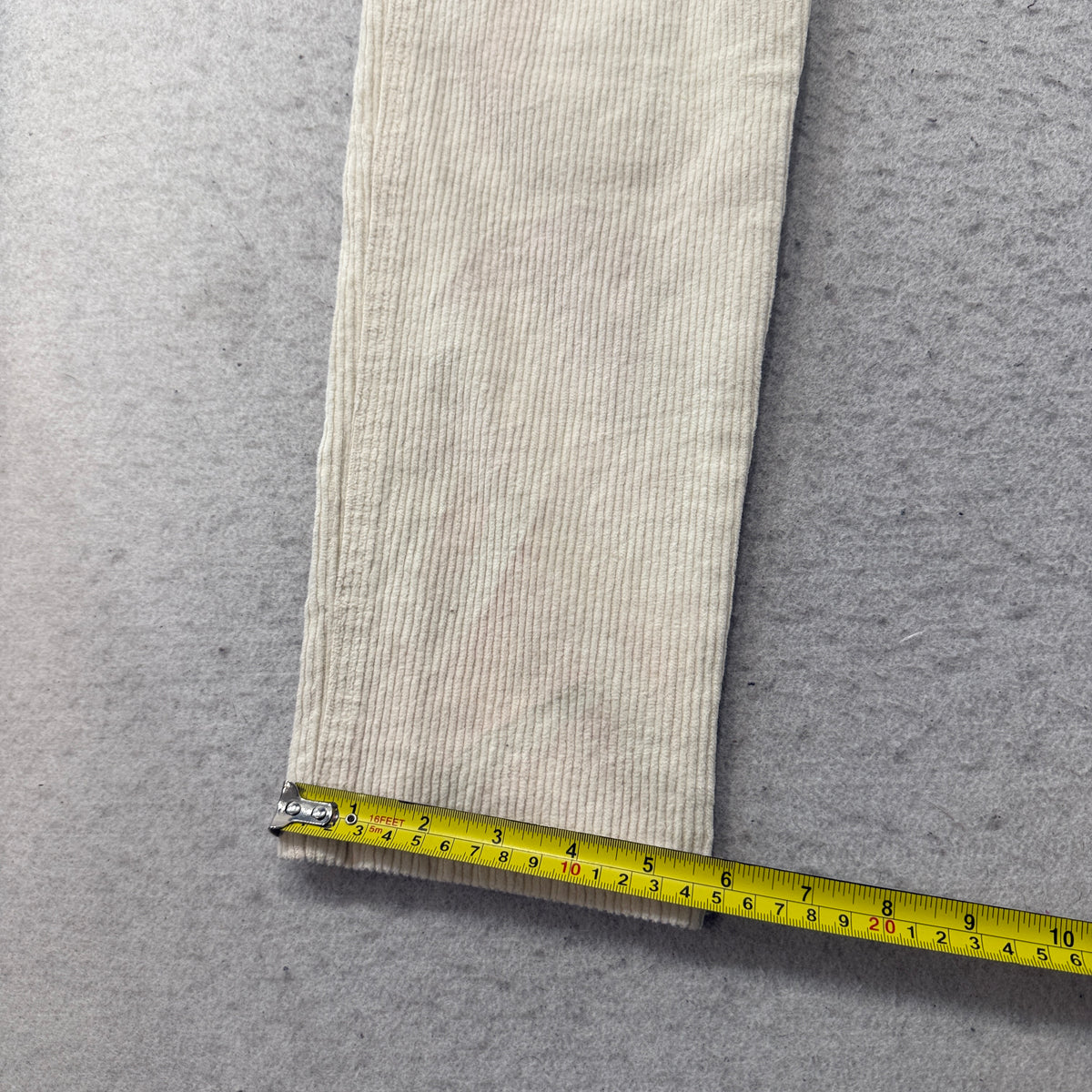 Hollister Ultra High Rise Mom Corduroy Pants Cream Size 1 photo 7