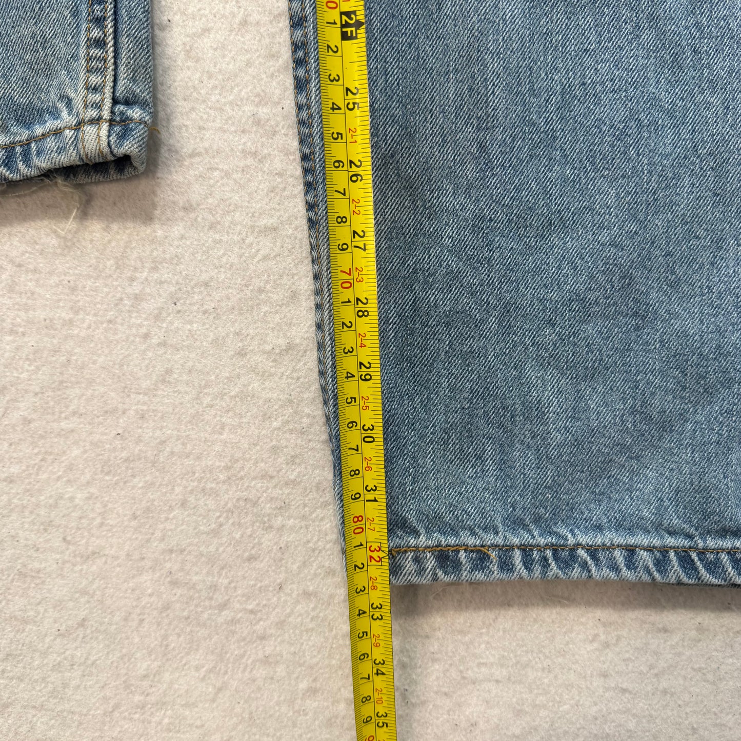 Levi's 550 Men's Blue Straight Leg Denim Jeans Zip-Fly Relaxed Fit Size 38x34