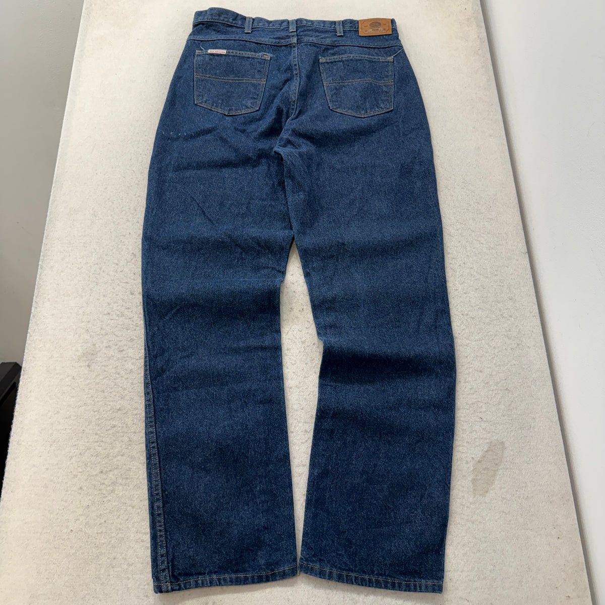 G&K Team Wear Dark Wash Work Jeans Size 38x34 photo 2