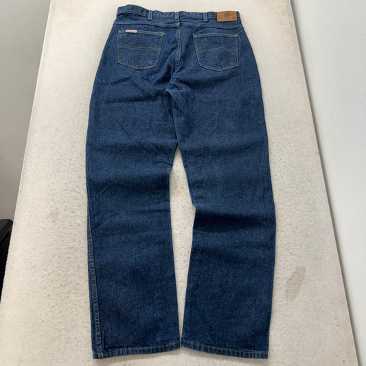 G&K Team Wear Dark Wash Work Jeans Size 38x34 photo 2