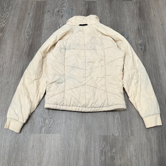 Columbia Sportswear Titanium Women's Cream Puffer Jacket Quilted Full Zip Size M