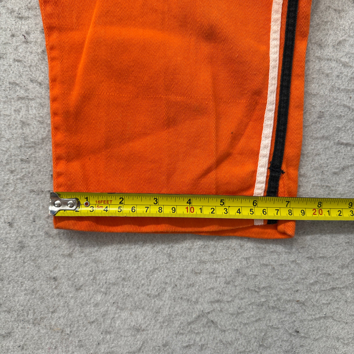 Vintage Orange Side Stripe Cropped Pants Size M photo 5