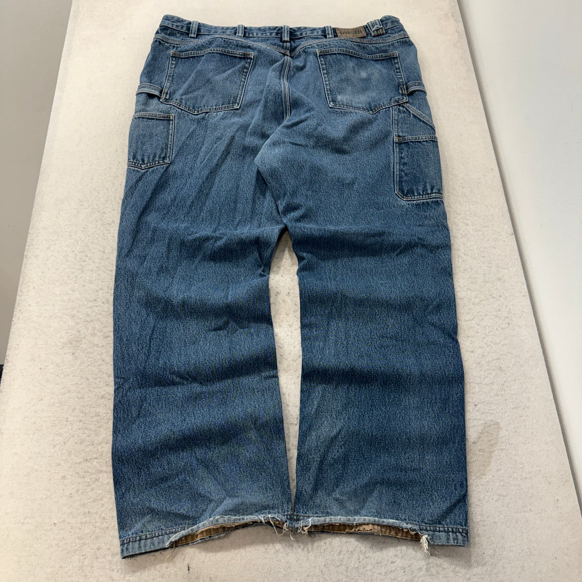 Duluth Trading Co. Carpenter Jeans Medium Wash Size 46x34 photo 2