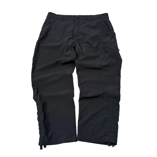Eddie Bauer Women's Black Hiking Pants Zippered Cargo Outdoor Cinch Hem Size 8