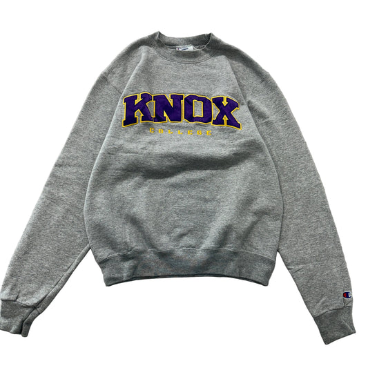 Champion Eco Knox College Grey Crewneck Sweatshirt Size S photo 1
