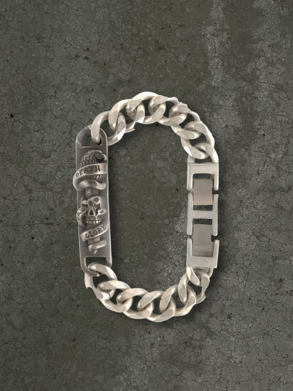 Ed Hardy “Death or Glory” 8.5” Stainless Steel Bracelet – main photo