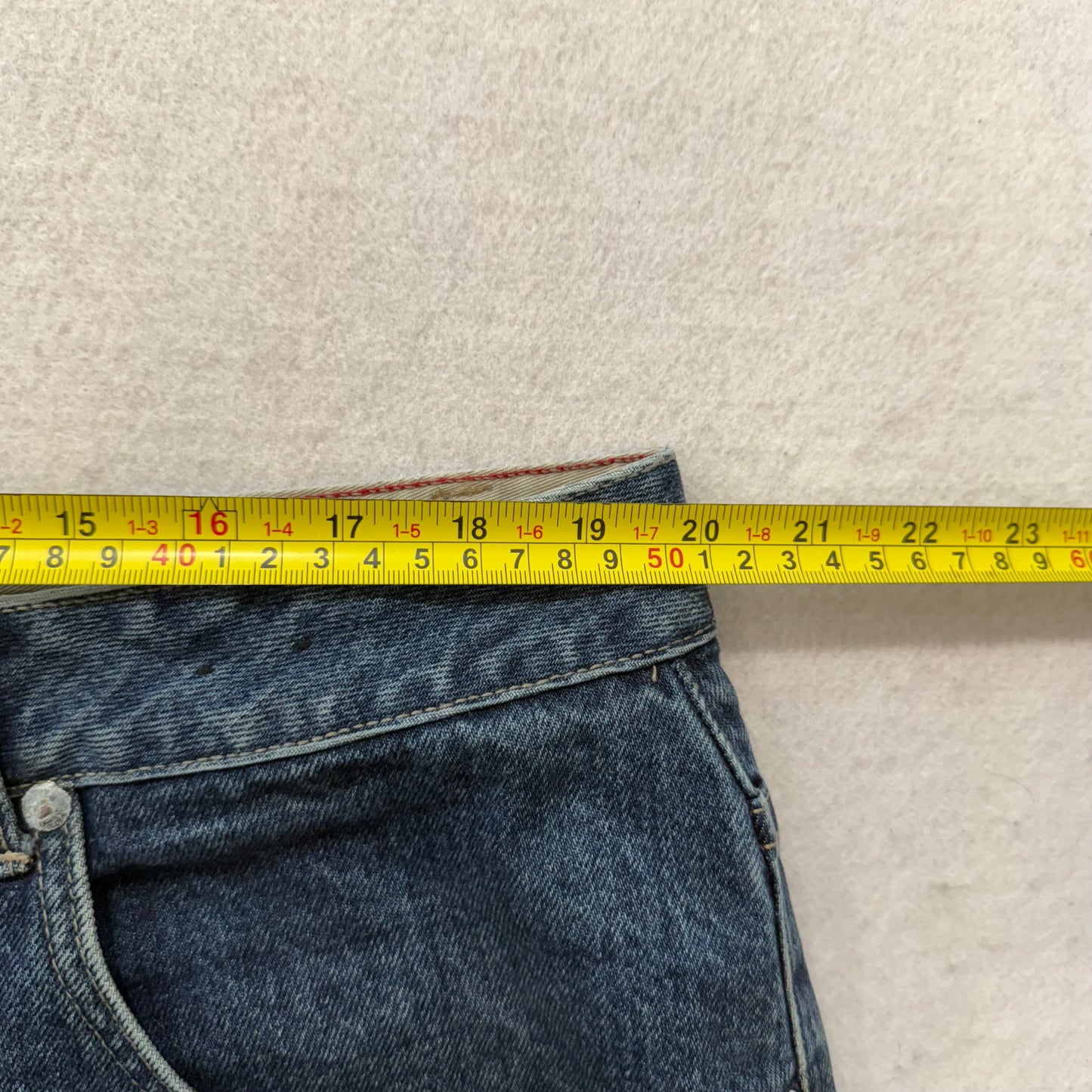 Marithe Francois Girbaud Mens Medium Blue Denim Straight Wide Leg Jeans Size 40M