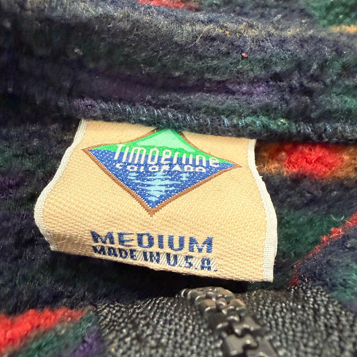 Timberline Colorado Aztec Fleece Vest USA Size M photo 3