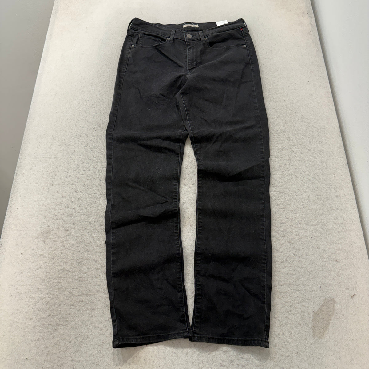 Levi's Denim Jeans Men's Black Wash Straight Leg Five Pocket Classic Size 30x32 photo 1