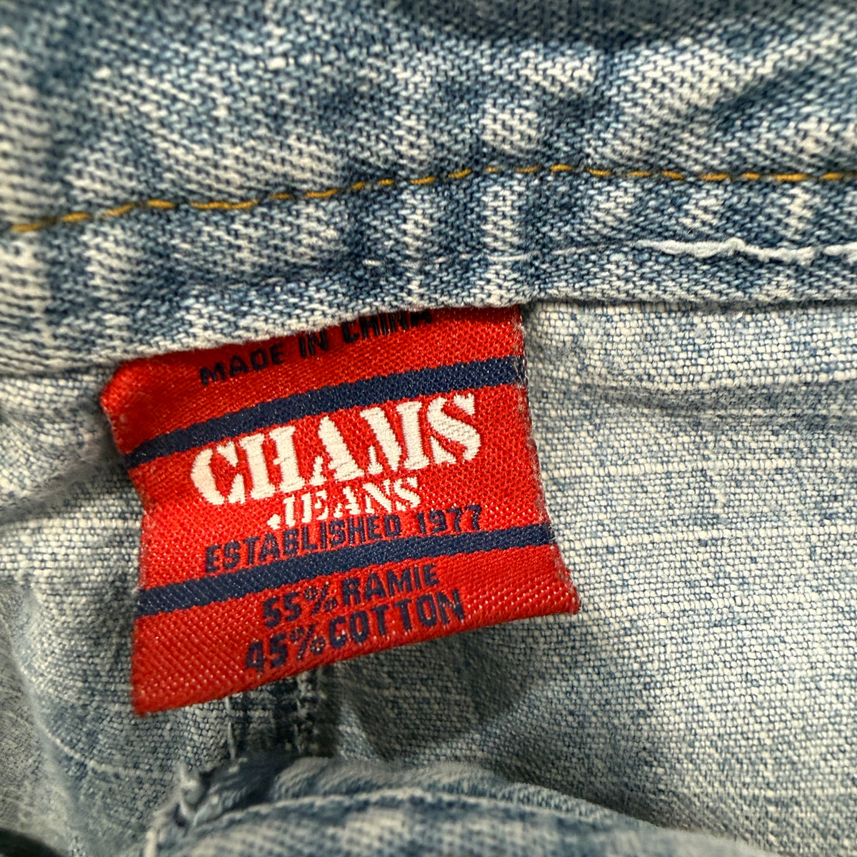 Chams Jeans Boys Light Wash Denim Cargo Shorts Size 10 photo 3