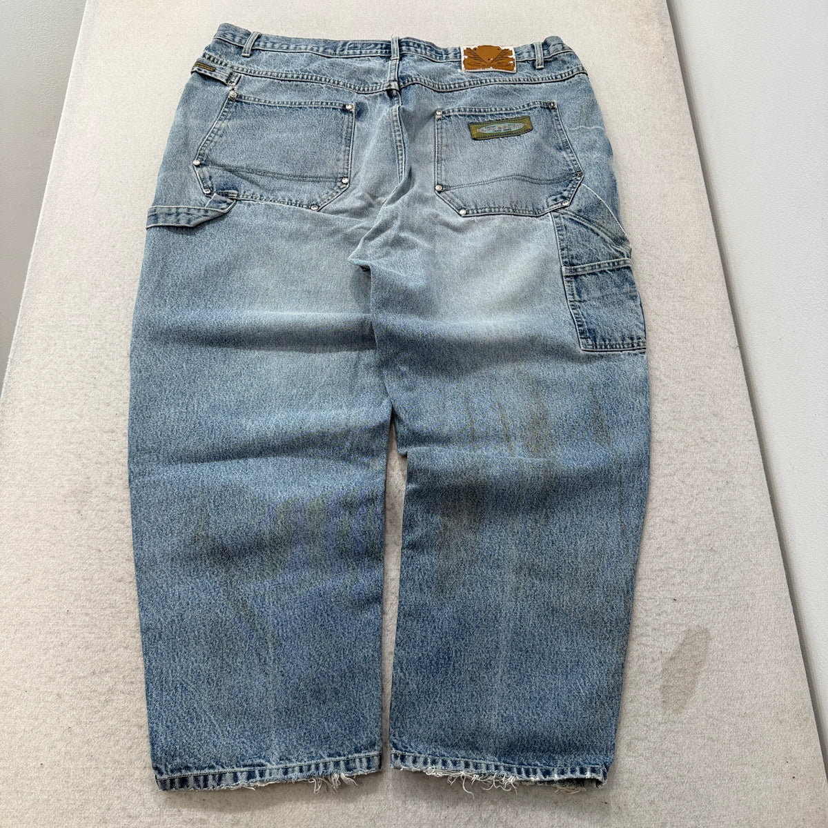 Paco Sports Vintage Carpenter Jeans Light Wash Size 46 photo 2