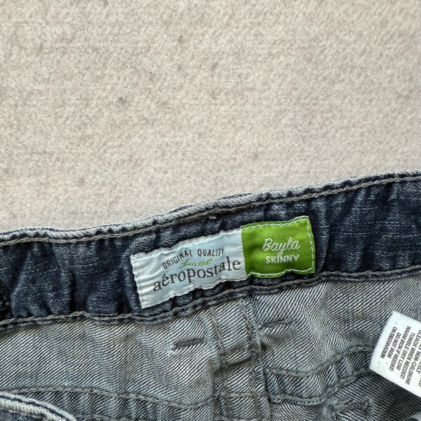 Aeropostale Bayla Womens Dark Wash Blue Denim Skinny Straight Leg Jeans Size 7/8