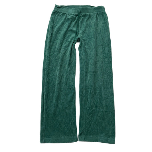 Juicy Couture Womens Jade Green Velour Straight Leg Track Pant Loungewear Size M