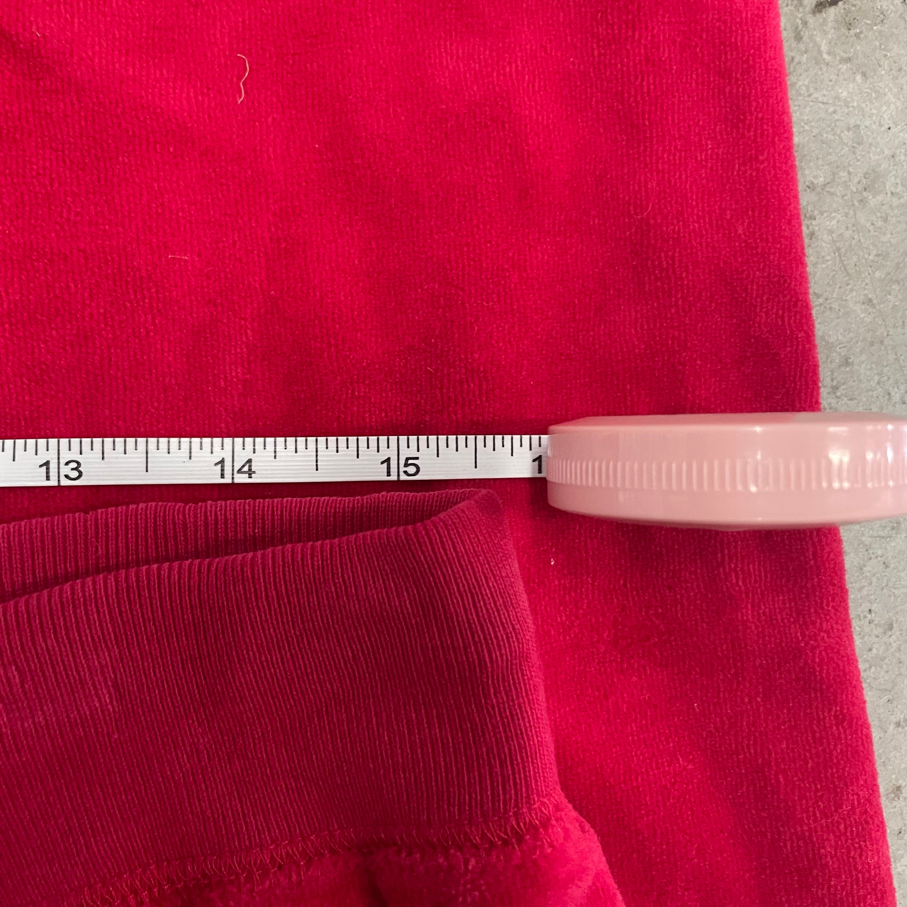 Vintage Juicy Couture “Royal Couture” Red Velour Pants Size M