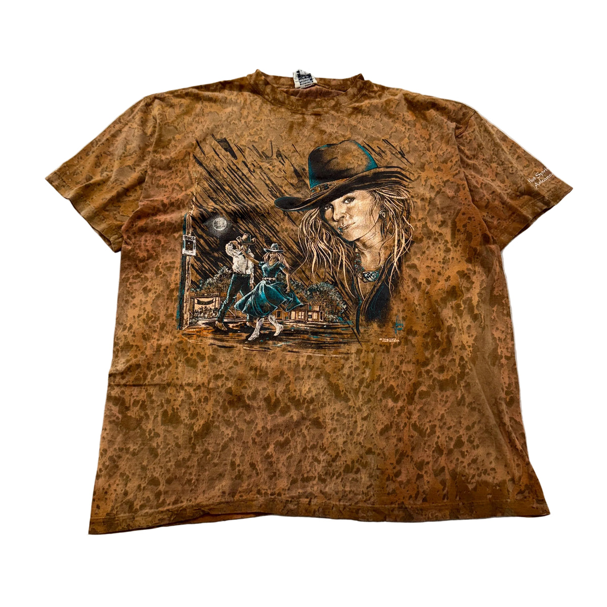 Ragtops Sportswear brown western graphic tee front