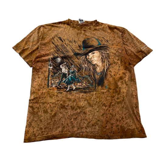 Ragtops Sportswear brown western graphic tee front