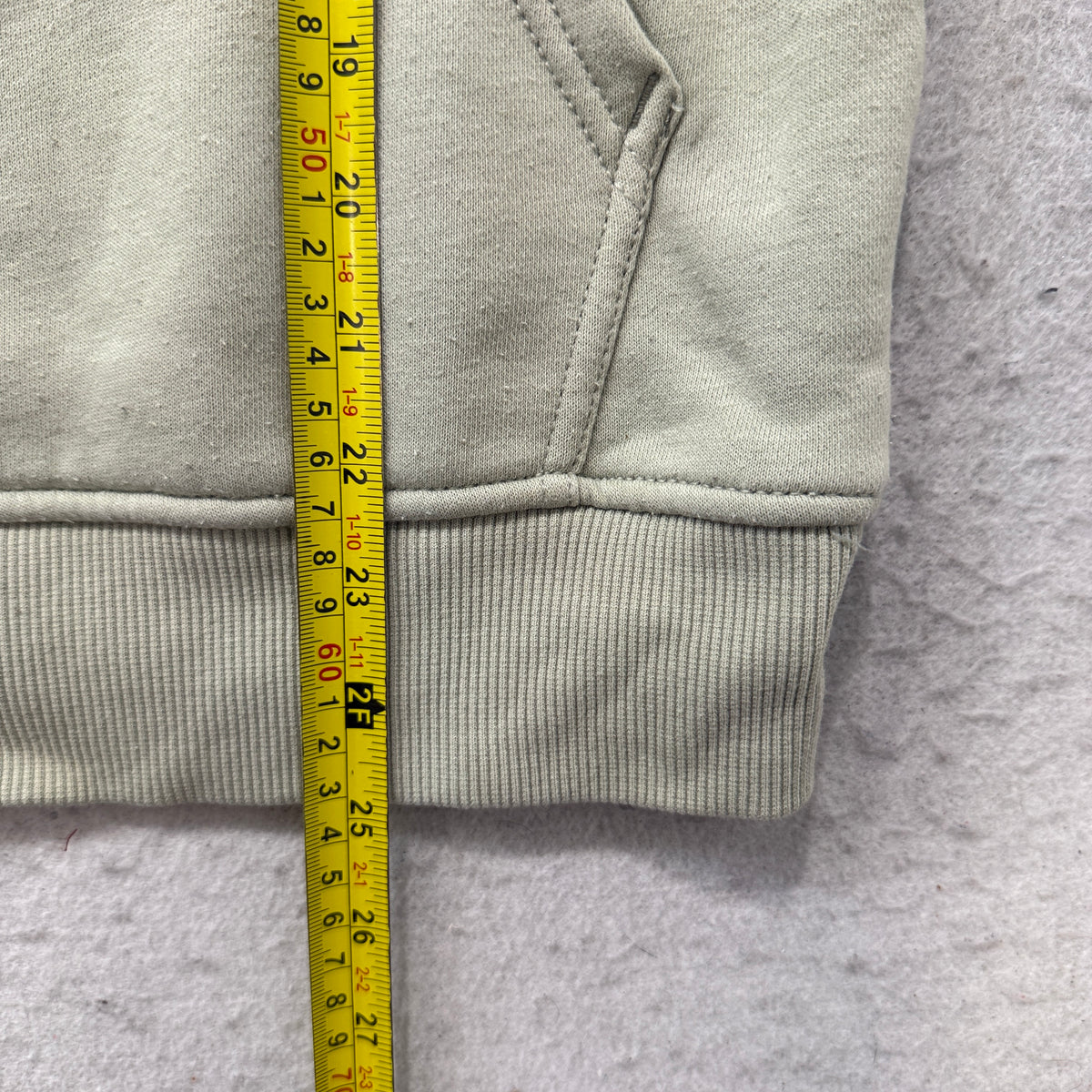Carhartt Men's Sage Green Quarter Zip Pullover Hoodie Relaxed Fit Pockets Size S