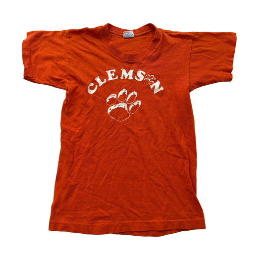 Champions Clemson Tigers Men's Orange Cotton T-Shirt Short Sleeve Graphic Size L