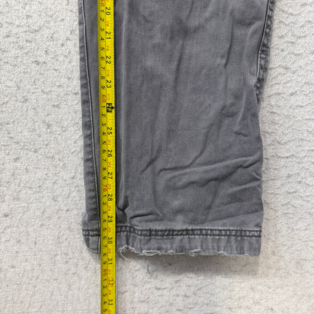 No Boundaries Cargo Pants Men's Gray Cotton Utility Pockets Relaxed Size 38x32 photo 5