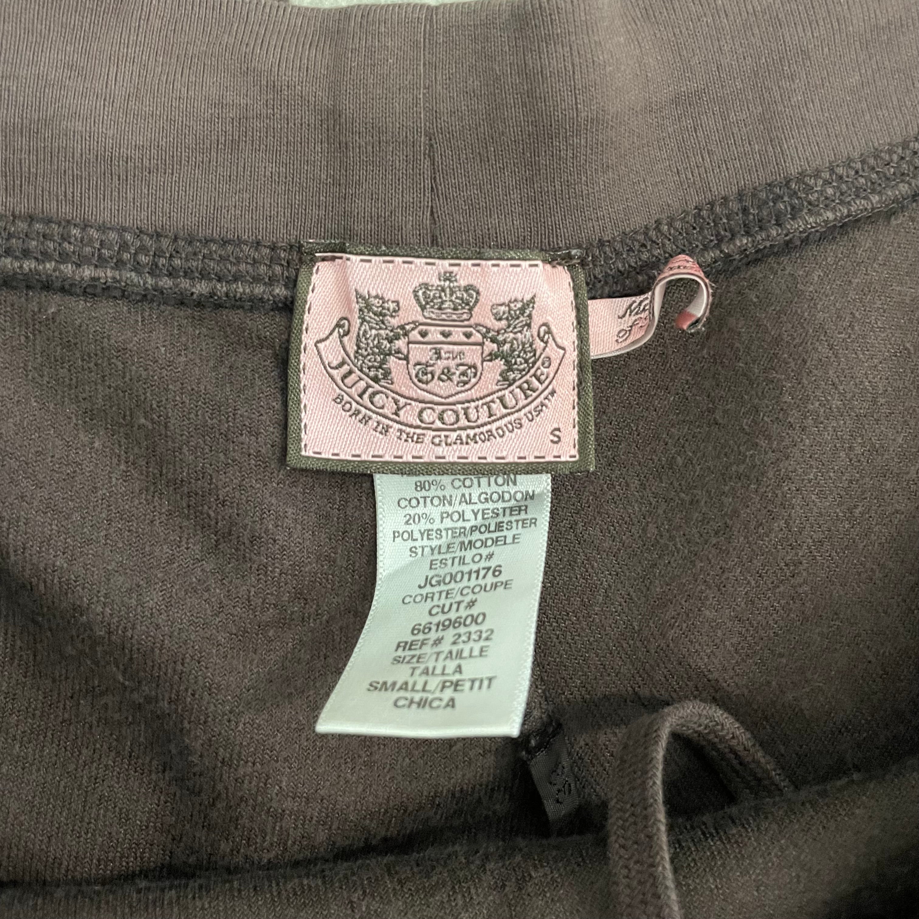 Vintage Juicy Couture “My Heart Belongs To Juicy Couture” Black Velour Flare Pants Size S