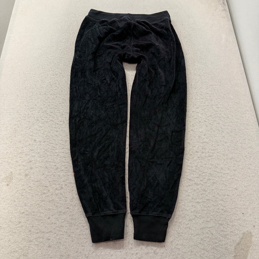 Polo Ralph Lauren Women's Navy Velour Straight Track Pants Tapered Cuffs Size XS