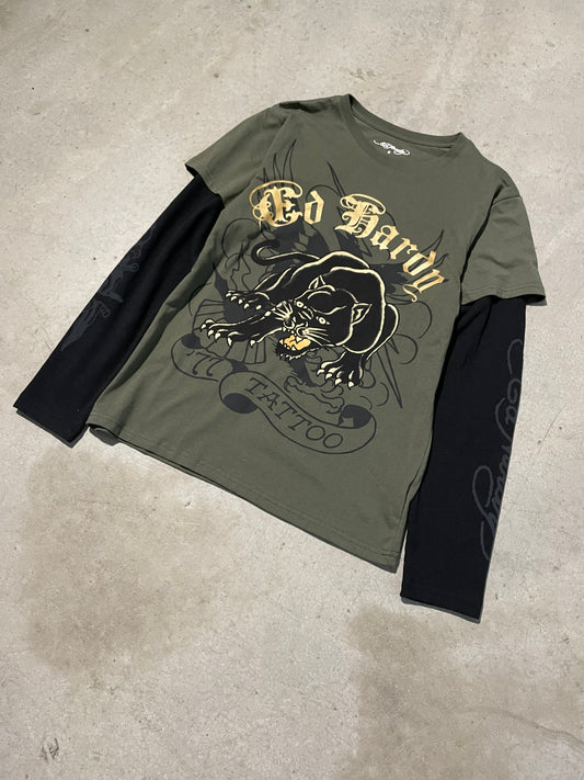 Ed Hardy “Panther” Thermal Tee