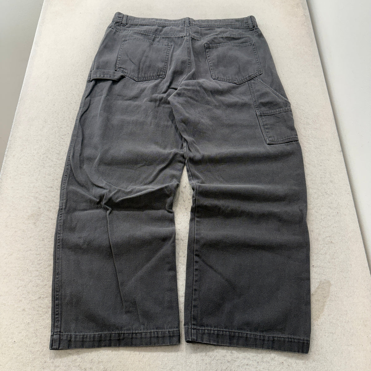 No Boundaries Gray Carpenter Canvas Pants Size 38x31 photo 2