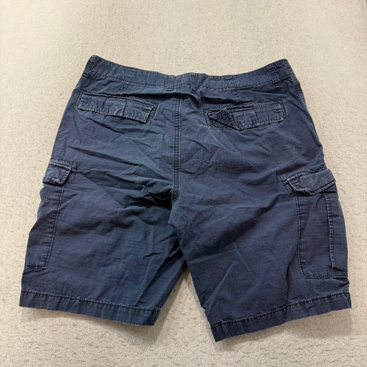 Gap Cargo Shorts Men's Navy Blue Ripstop Cotton Utility Pockets Size 36 photo 2