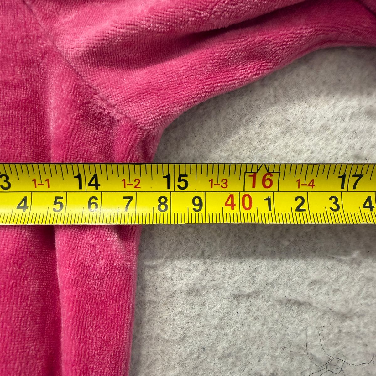 Juicy Couture Womens Pink Velour Zip-Up Hoodie Pockets Ruffle Hem Classic Size S