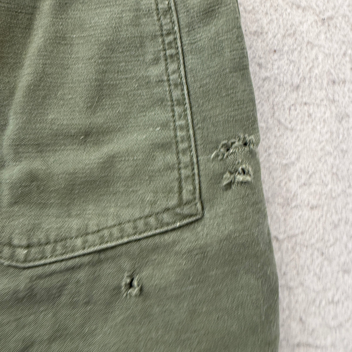 Vintage Military Olive Green Cutoff Utility Shorts Size S photo 5