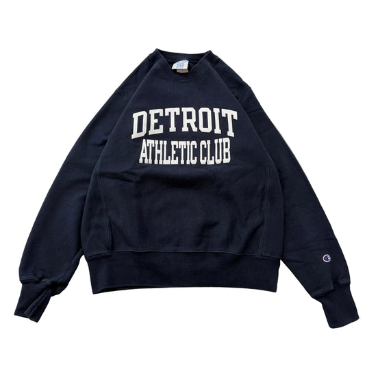 Champion Reverse Weave Detroit Athletic Club Navy Crewneck Size M photo 1