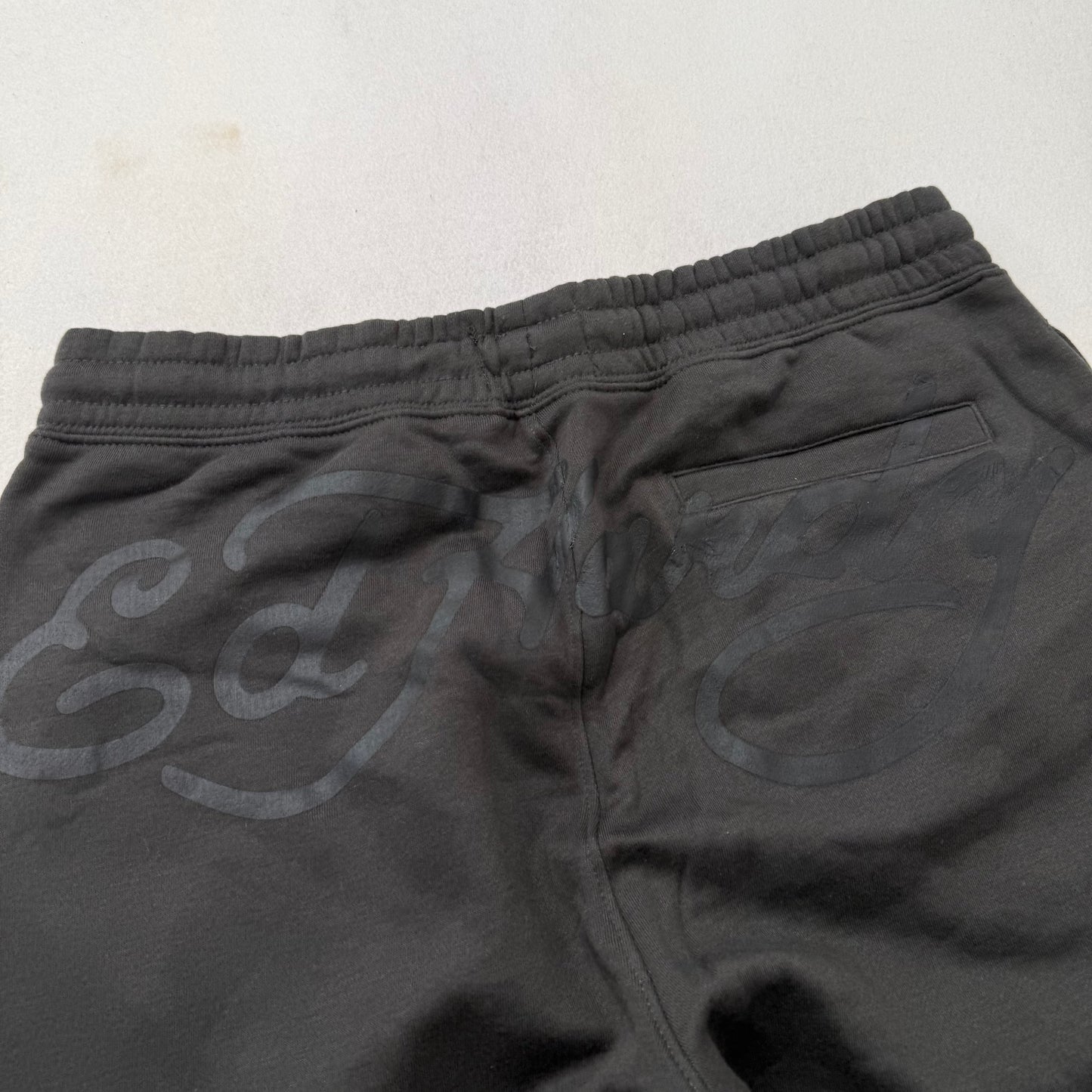 Ed Hardy Men's Black Cotton Slim Fit Sweatpants Panther Eagle Graphic Size L