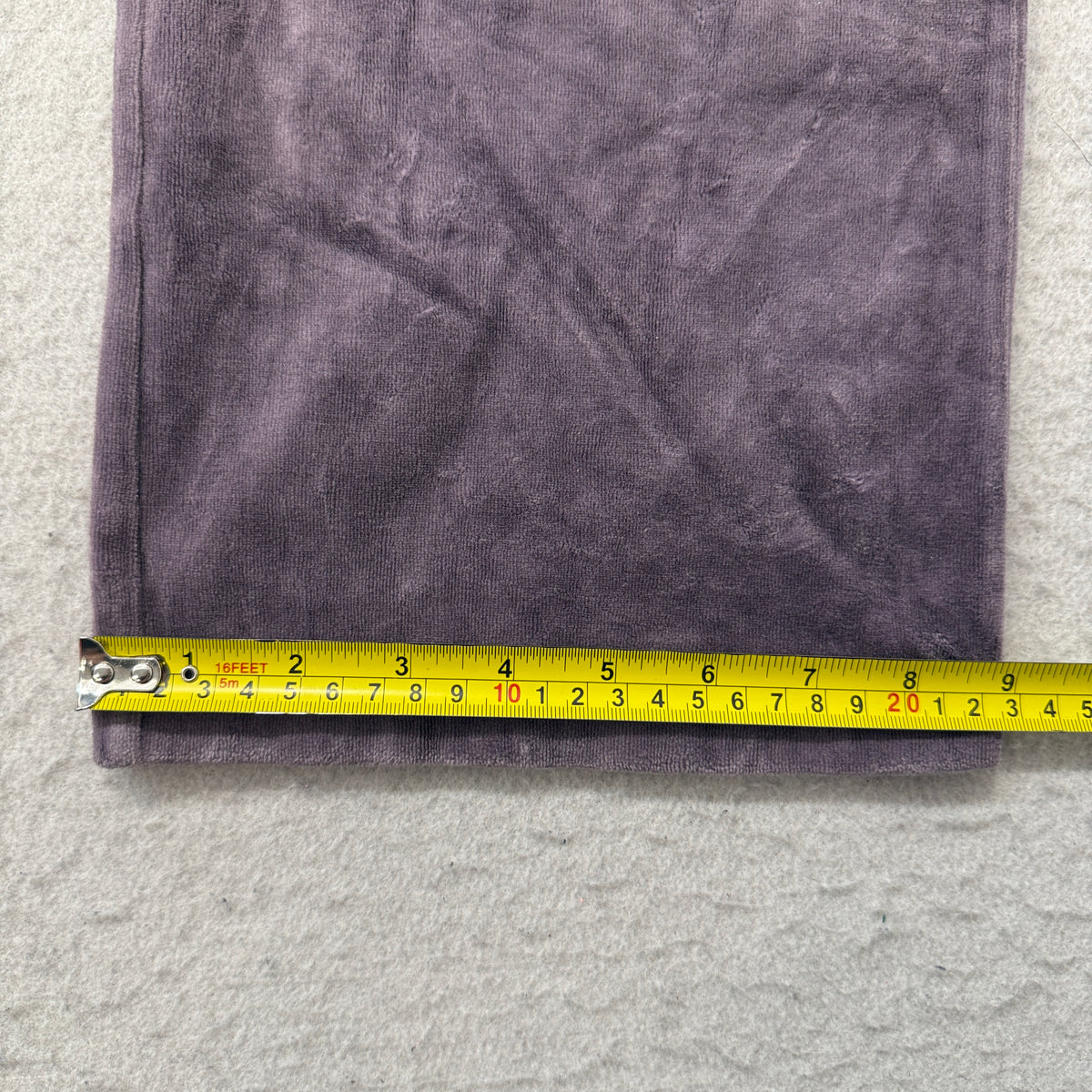 Vintage Juicy Couture Women's Dusty Purple Velour Flared Track Pants Logo Size S