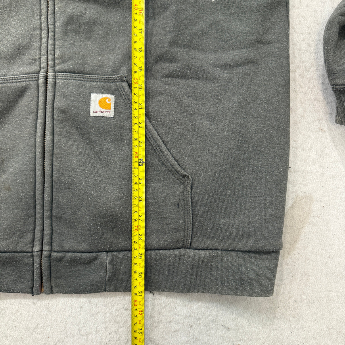 Carhartt Andersen Grey Thermal Lined Full Zip Hoodie Size XL photo 5